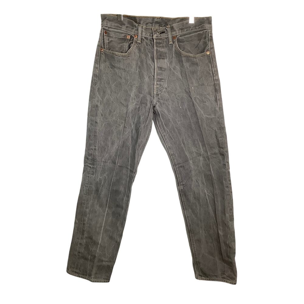 Levi's Men's 32x32 Stonewash Gray 501 Original Straight Leg Jeans Vintage U4-12